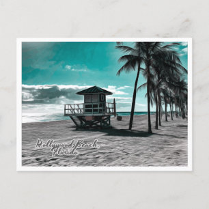 CARTE POSTALE HOLLYWOOD BEACH FLORIDA