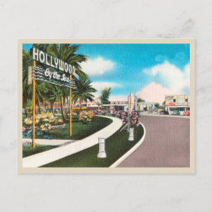Carte Postale Hollywood by the Sea vintage Florida
