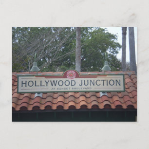 CARTE POSTALE HOLLYWOOD JUNCTION STATION POSTCARD