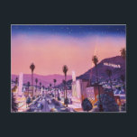 Carte postale Hollywood vintage<br><div class="desc">Une Carte Postale Cool À Envoyer À Vos Amis Ou À Ajouter À Votre Collection ! Consultez La Boutique Pour Plus De Goodies Cool !</div>