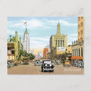 Carte Postale Hollywood vintage