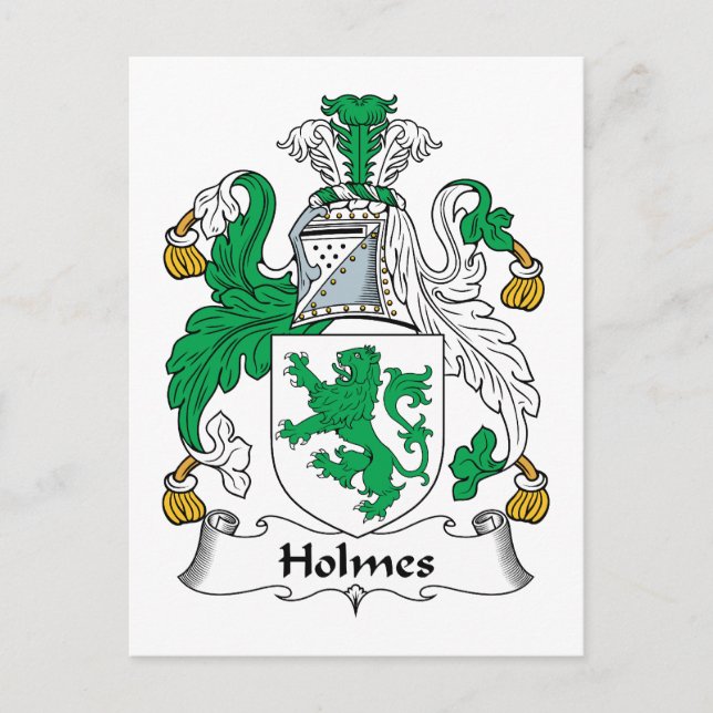 Carte Postale Holmes Family Crest (Devant)