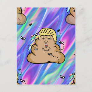 Carte Postale hologramme décharge trump