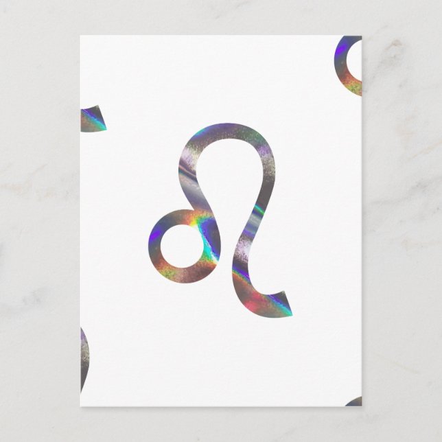 Carte Postale hologramme Leo (Devant)