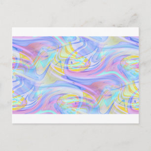 Carte Postale hologramme pastel