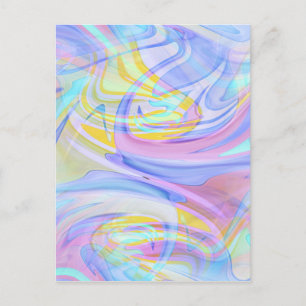 Carte Postale hologramme pastel