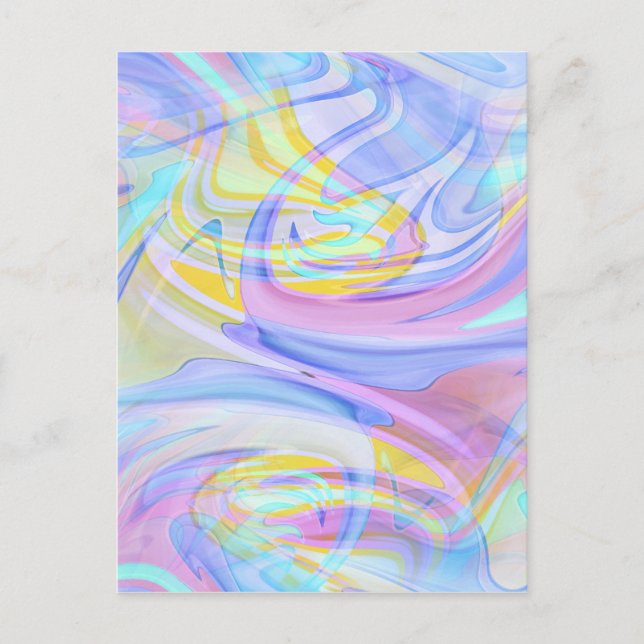 Carte Postale hologramme pastel (Devant)