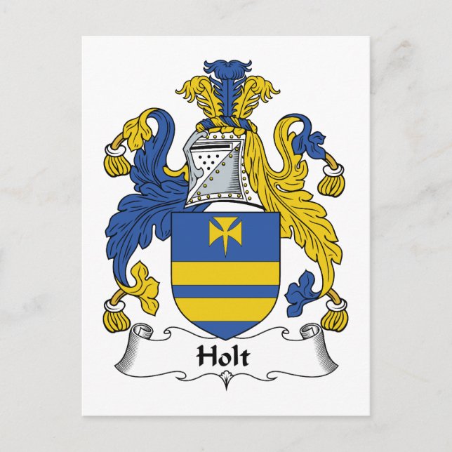Carte Postale Holt Family Crest (Devant)