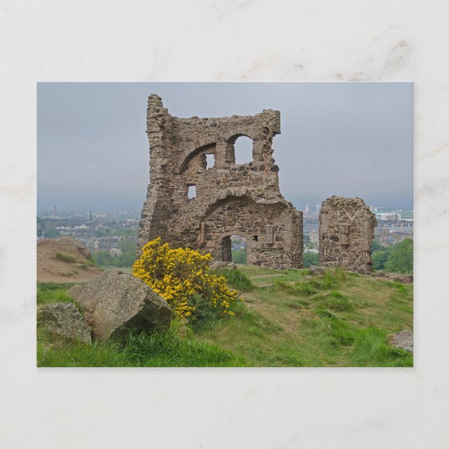 Carte Postale Holyrood Park Chapel Ruins, Édimbourg, Écosse (Devant)