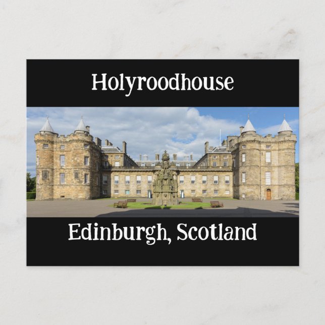Carte Postale Holyroodhouse, Édimbourg, Écosse (Devant)