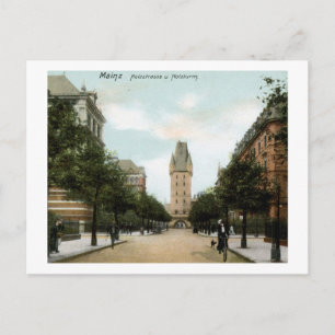 Carte Postale Holzstrasse, Mayence, Allemagne Vintage
