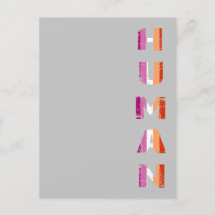 Carte Postale Homan vertical Lesbian Pride