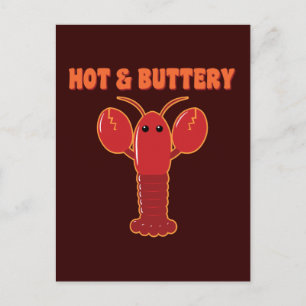 Carte Postale Homard à chaud et à beurre