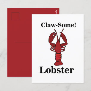 Carte Postale Homard de mer rouge du Maine