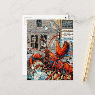 Carte Postale Homard du Maine Brise la Glace
