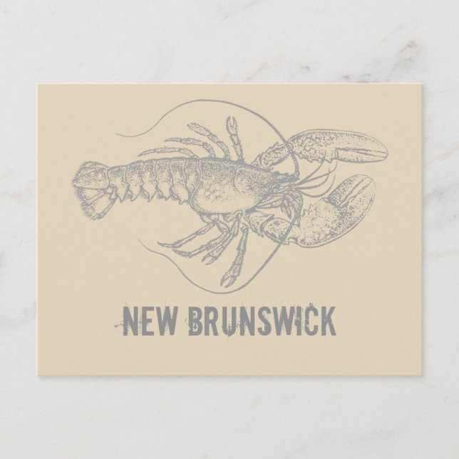 Carte Postale Homard du Nouveau-Brunswick (Devant)