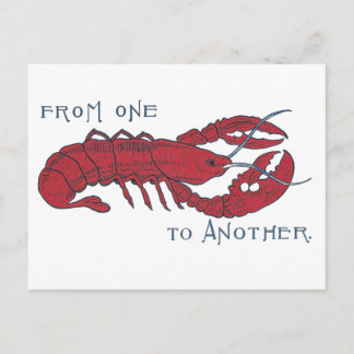 Carte Postale Homard vintage