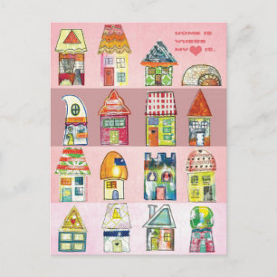 Carte Postale "Home is Where My Heart Is"