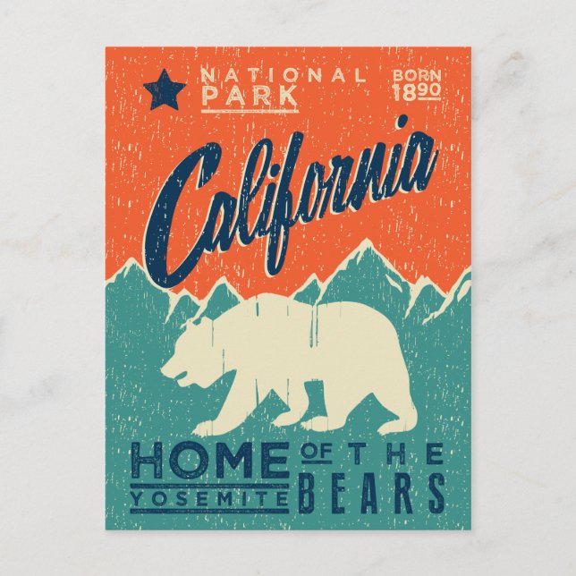 Carte Postale Home of the Yosemite Bears | California (Devant)