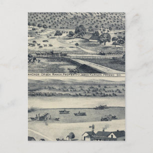 Carte Postale Home Ranches à Fresno, Californie
