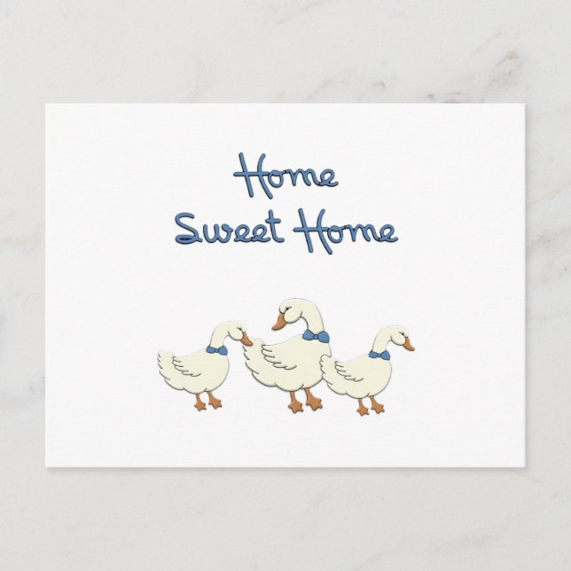 Carte Postale Home Sweet Home (Devant)