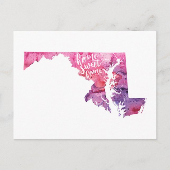 Carte Postale Home Sweet Home Maryland (Devant)
