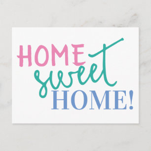 Carte Postale Home Sweet Home Moving Faire-part