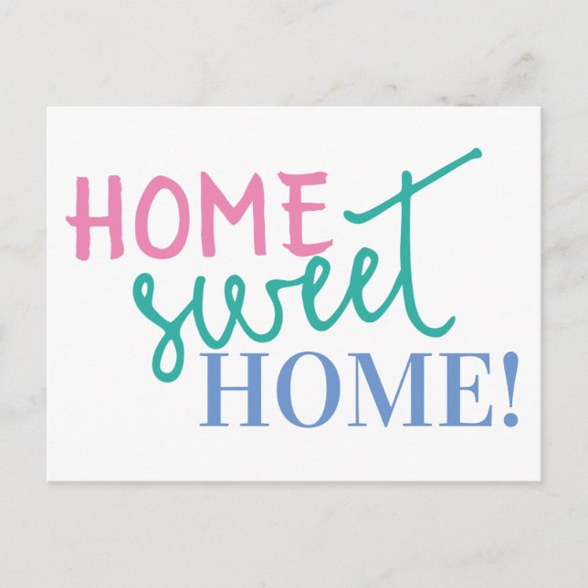 Carte Postale Home Sweet Home Moving Faire-part (Devant)