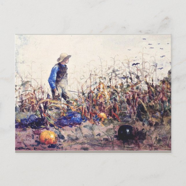 Carte Postale Homère - Parmi les légumes (Devant)