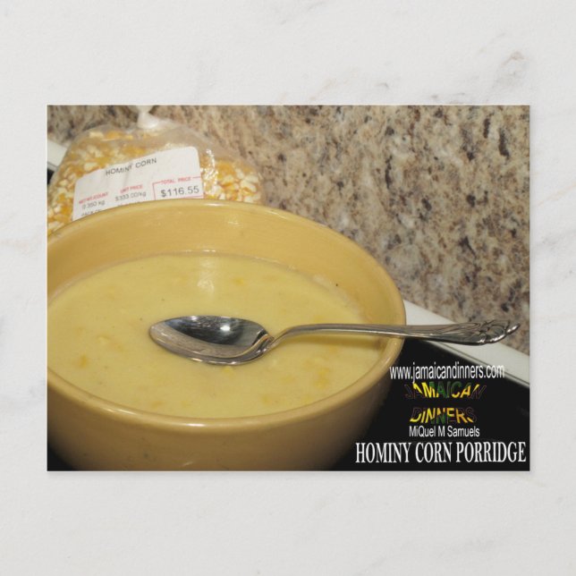 Carte Postale Hominy Corn Porridge (Devant)