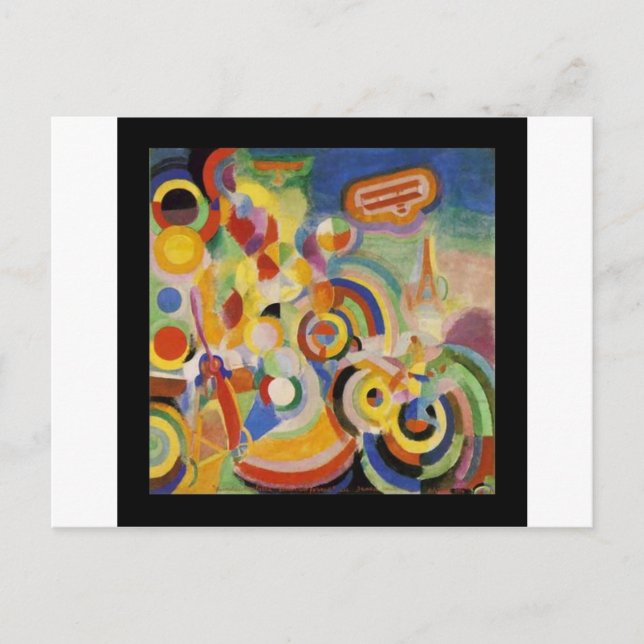 Carte Postale Hommage à Bleriot par Robert Delaunay (Devant)