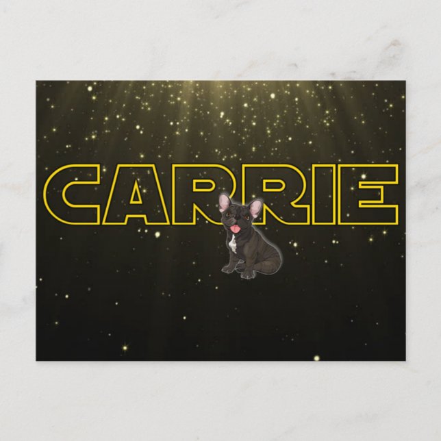Carte Postale Hommage à Carrie (Devant)