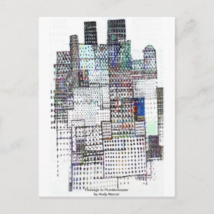 Carte Postale Hommage à Hundertwasser