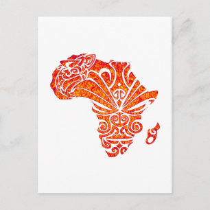 CARTE POSTALE HOMMAGE À L'AFRIQUE