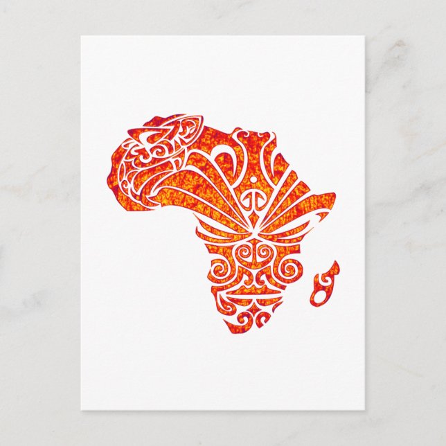 CARTE POSTALE HOMMAGE À L'AFRIQUE (Devant)