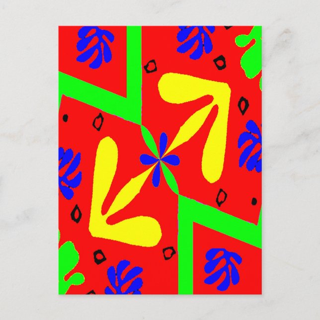 Carte Postale Hommage À Matisse Designs (Devant)