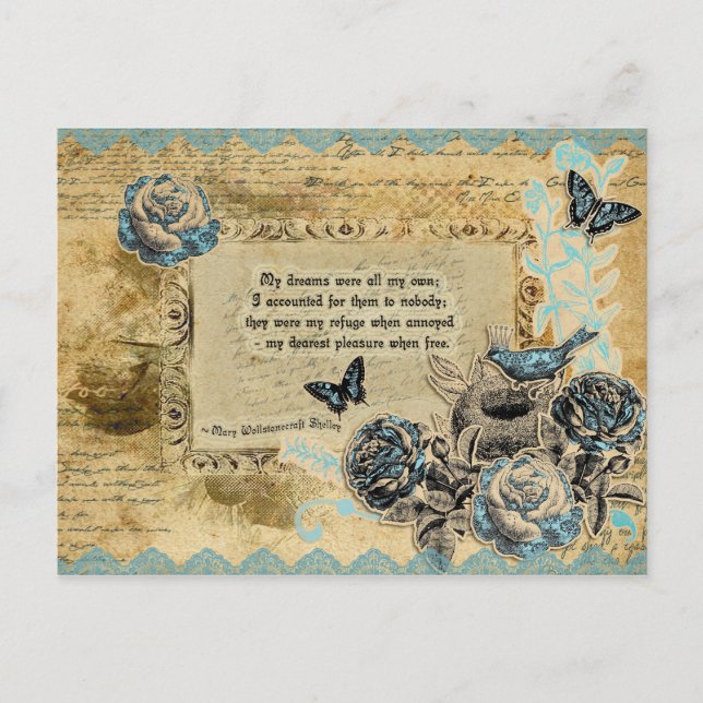 Carte Postale Hommage à Shelley (Devant)