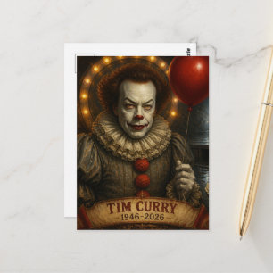 Carte Postale Hommage à Tim Curry 1946-2026 Fan Art