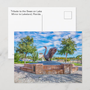 Carte Postale Hommage au cygne