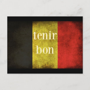 Carte Postale Hommage au drapeau belge 2016