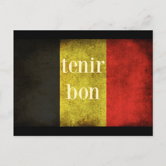 Carte Postale Hommage au drapeau belge 2016 (Devant)