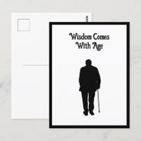 Homme âgé Marcher noir Silhouette dessin Art