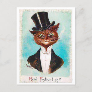 Carte Postale Homme de chat, Louis Wain