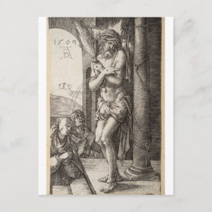 Carte Postale Homme de douleurs, Colonne, Vierge, Saint Jean par