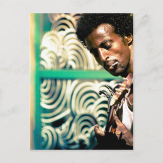 Carte Postale Homme de guitare reggae
