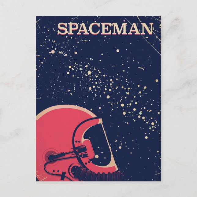 Carte Postale Homme de l'espace (Devant)
