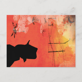 Carte Postale homme de l'ombre