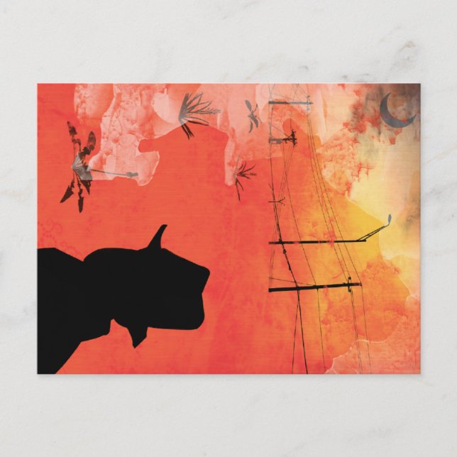 Carte Postale homme de l'ombre (Devant)