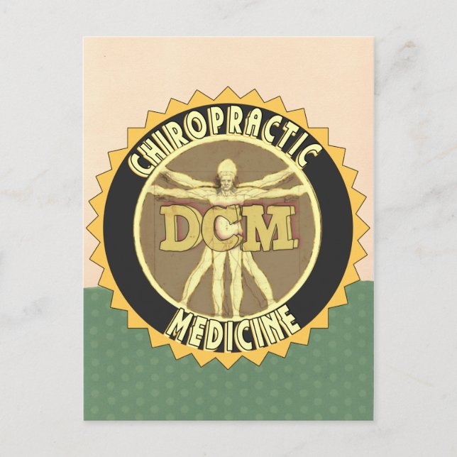 Carte Postale Homme de Vitruve DCM (Devant)