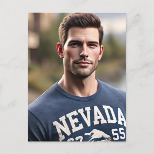 Carte Postale Homme en chemise Nevada